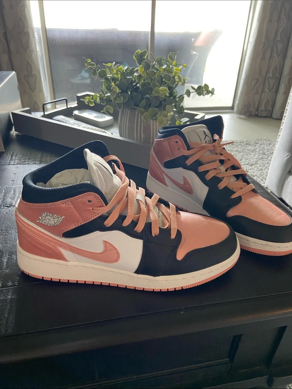 Nike youth mid-Top Sneakers - Pink/Black/White